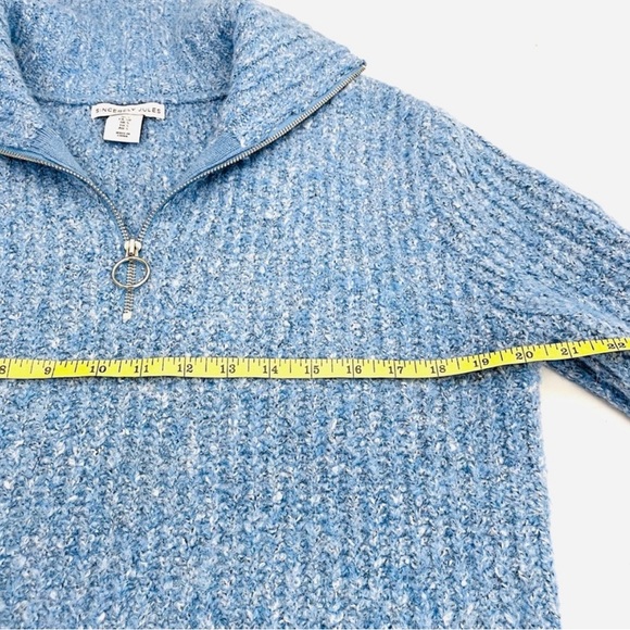 Sincerely Jules Blue Cropped Collared Sweater NWOT S - Picture 8 of 8